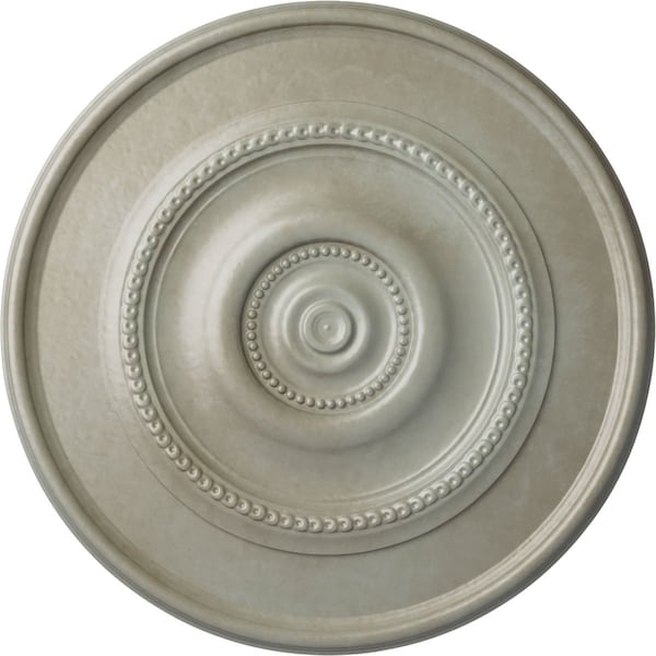 Ekena Millwork Dylar Ceiling Medallion (Fits Canopies up to 6 1/4"), Hand-Painted Flash Gold, 30"OD x 2 1/4"P CM30DYFLS - main